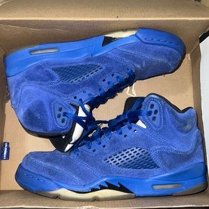 Blue suede 5’s
